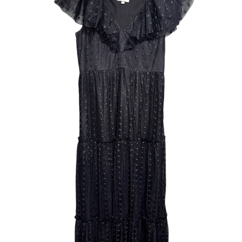 Tuckernuck Black Polka Dot Maxi Dress